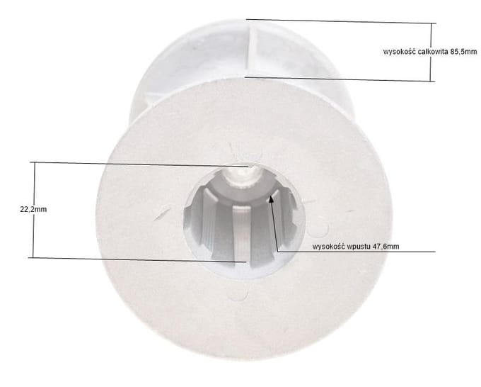 Husqvarna Group meshouder met poelie voor krukas maat 22.2mm (7/8")