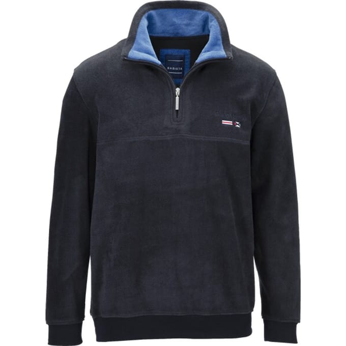 Babista herren Fleecesweatshirt - 48/50 - donkerblauw - Plus Size