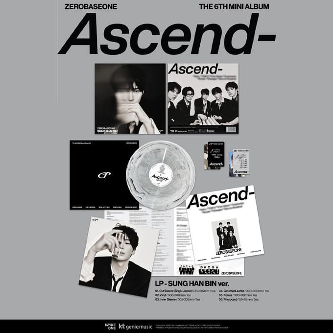 [PRÉCOMMANDE] ZEROBASEONE – 6ème Mini-Album Ascend (LP Ver.) Random 1pcs