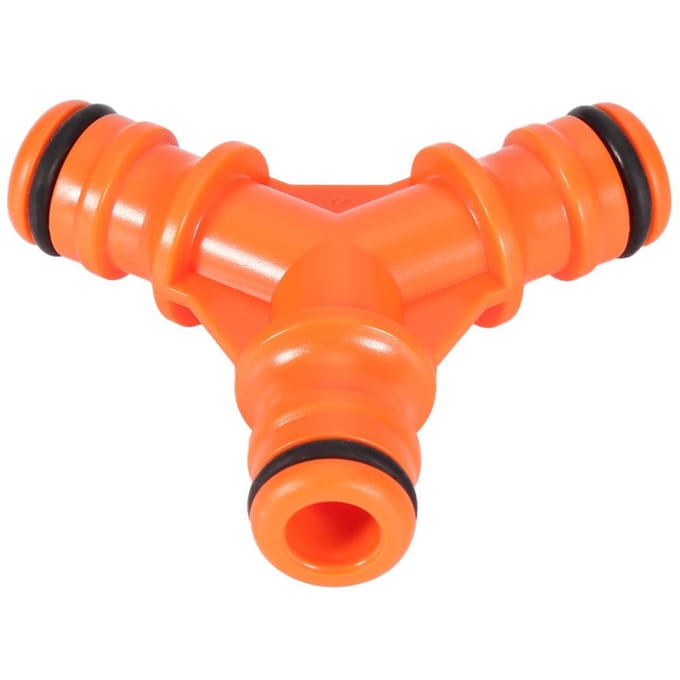 Y-vormige 3-weg slangconnector splitter Tuinwatersplitter(3-weg) orange