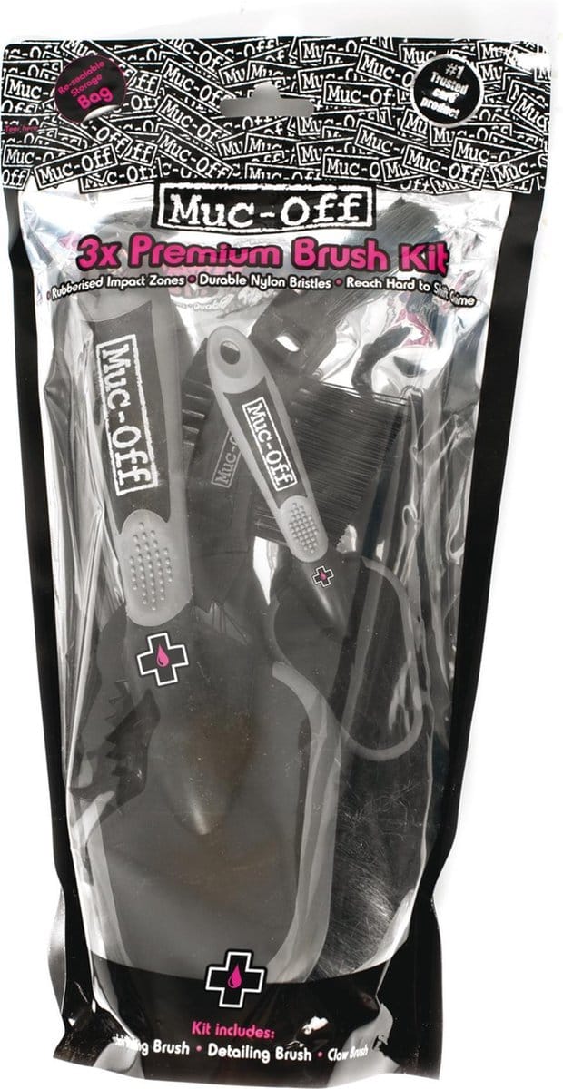 Muc-Off Premium Brush Kit 3-delig