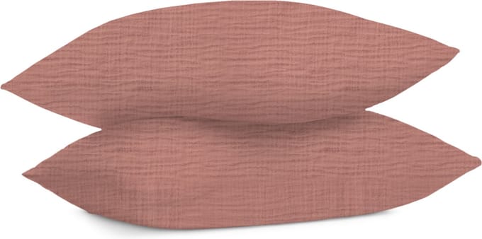 Dreamers Den Mousseline kussenslopen 60x70 Brique