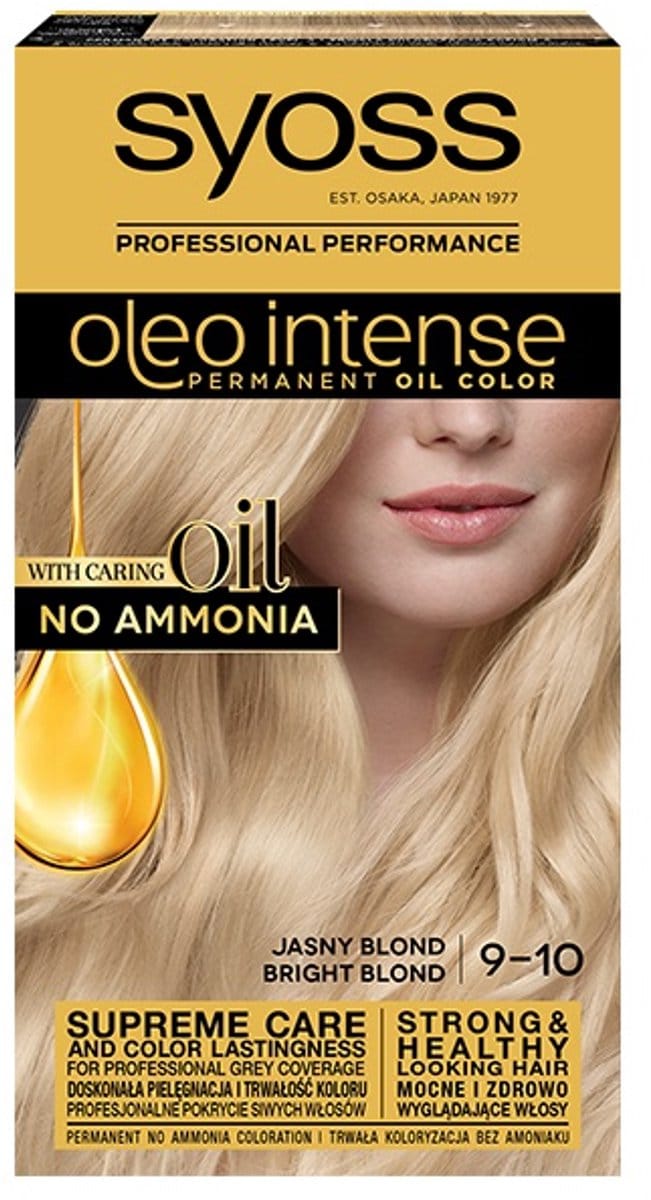 Syoss Oleo Intense - Haarverf - 9-10 - Stralend Blond - 115ml
