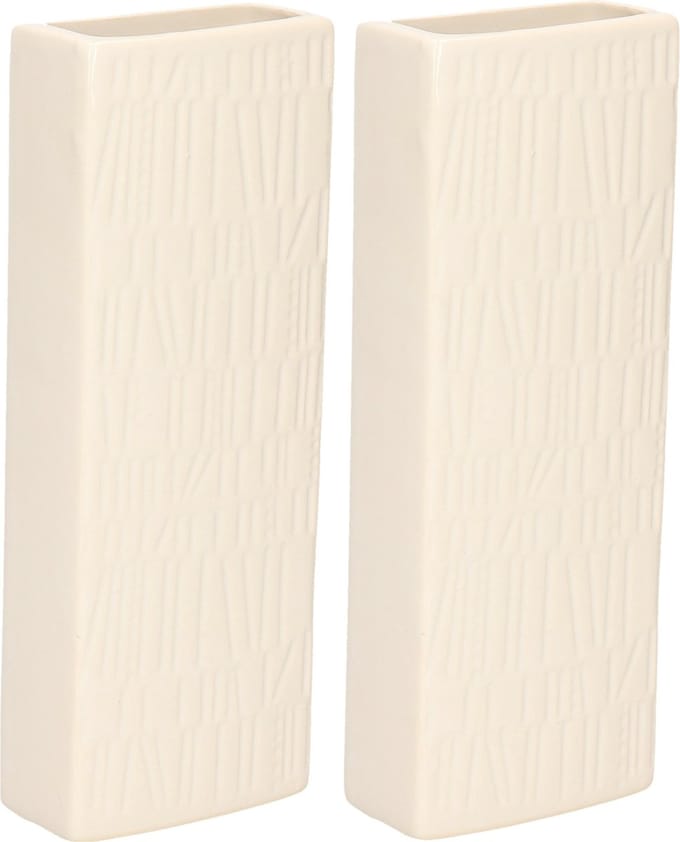 Gerimport Waterverdamper - 4x - warm wit - keramiek - 400 ml - radiatorbak luchtbevochtiger - 7 x 18,5 cm