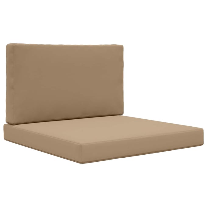 vidaXL - Buitenbankkussen - Polyester - Taupe - 80 - x - 80 - cm