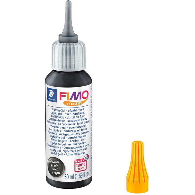 FIMO Liquid 8051 vloeibare gel, 50 ml - Zwart
