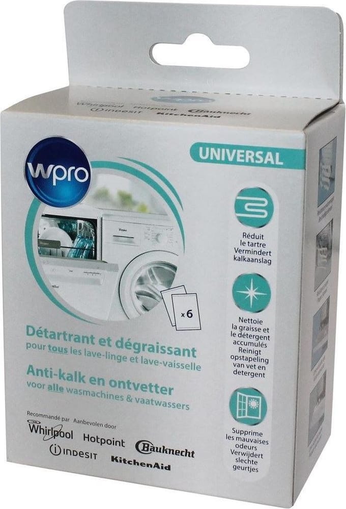Wpro Anti-kalk En Ontvetter DES616 6 Zakjes