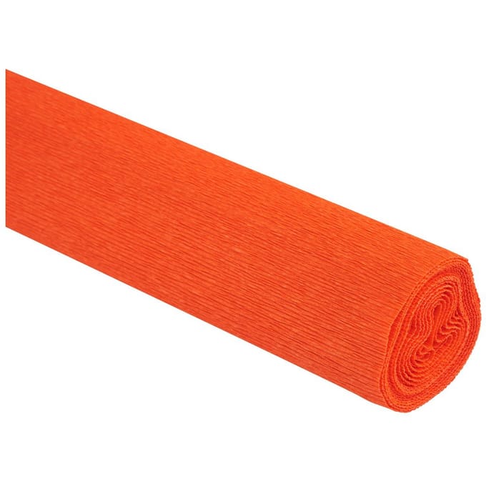 Bloemist crêpepapier, kleurecht - donkeroranje
