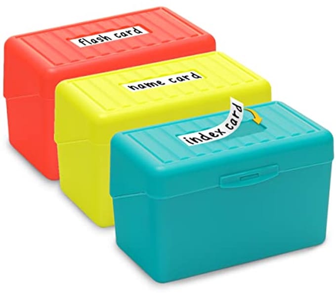 Kaarthouder 3x5 - Indexkaart Organizer met 300 Kaart Capaciteit