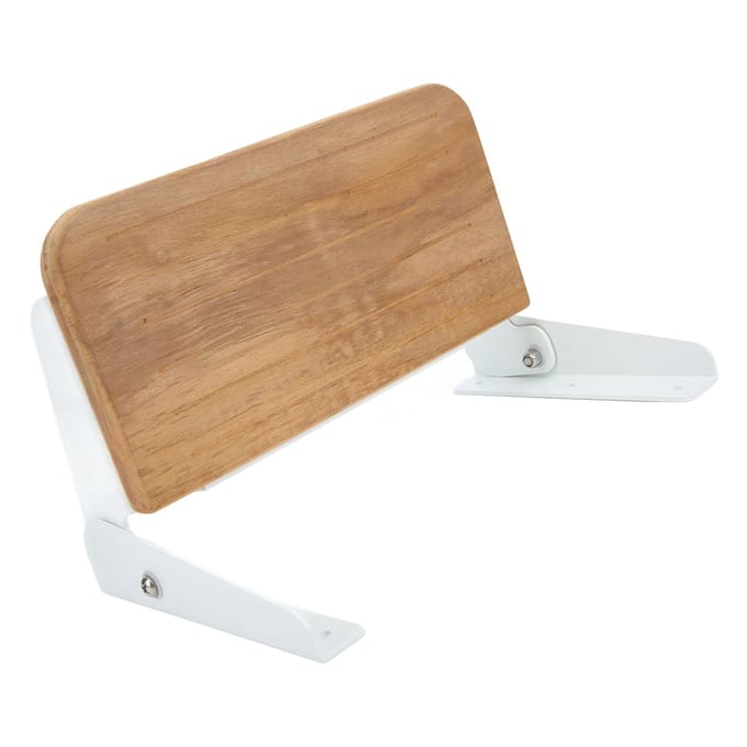 Wandgemonteerde Douchezit Teakhout Opvouwbare Voetensteun Pedaal Marine Accessoires voor Schepen Jachten RV brown