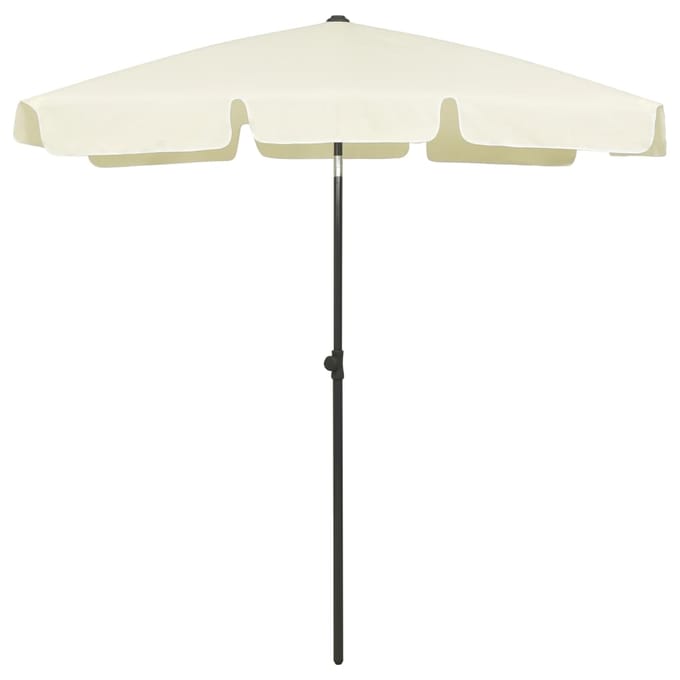 vidaXL - Strandparasol - 180x120 - cm - zandgeel