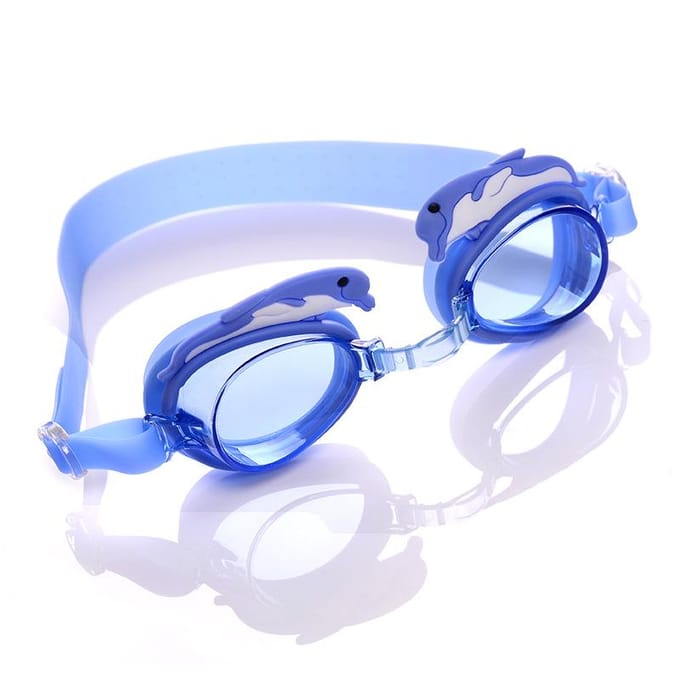 Lunettes de natation dauphin pour enfants en boîte orange