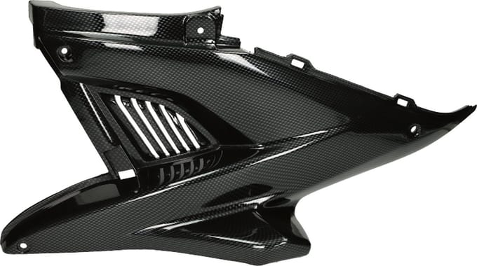 Zijscherm links TNT voor MBK Nitro, Yamaha Aerox carbon
