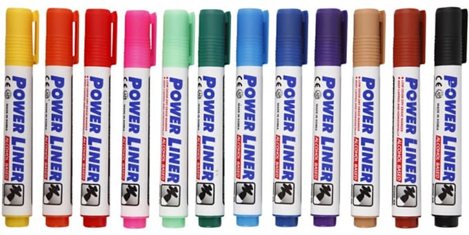 Creativ Company Powerliner Whiteboard Stiften Multi 12 stuks
