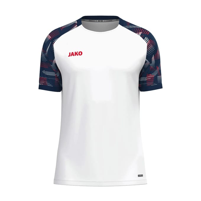 JAKO T-shirt Sonic wit/marine/rood 6126-039