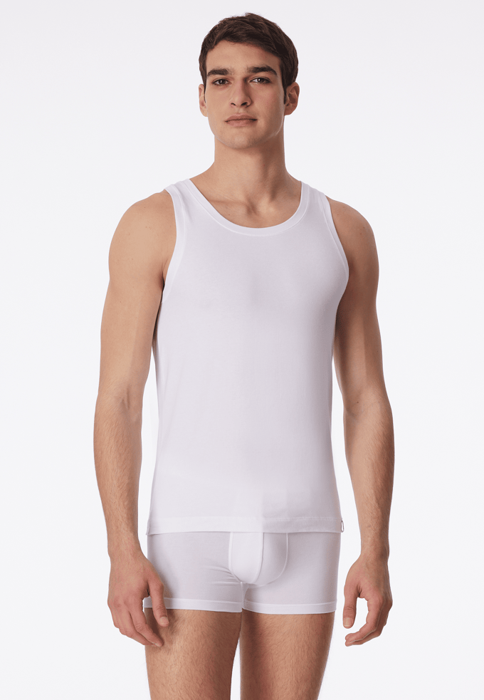 Schiesser Long Life Soft Heren Onderhemd - Wit - Maat M