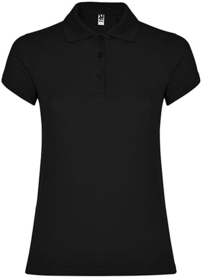 Roly - Star Dames Polo - Black 02 maat S