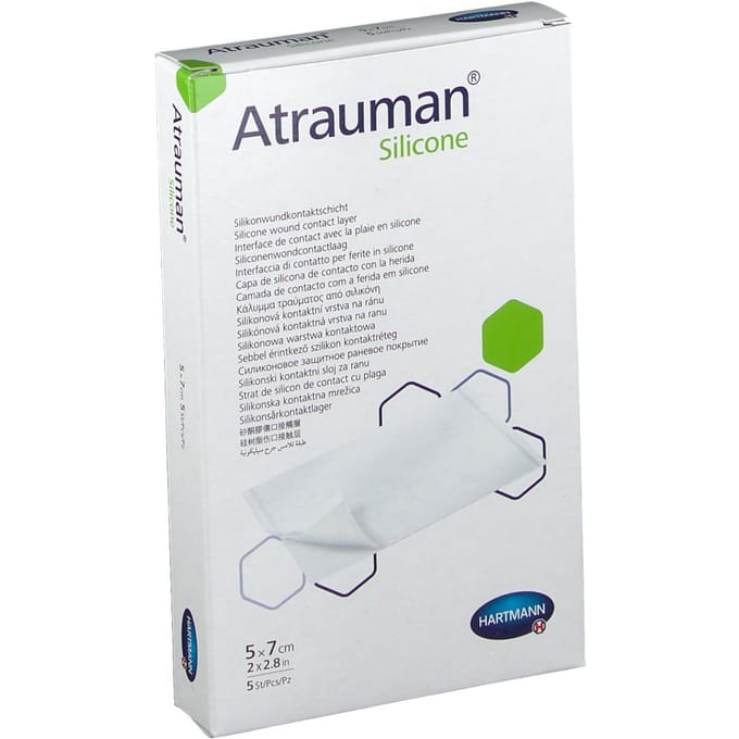 Hartmann Atrauman Silicone 5x7 cm 499567 5 Compressen