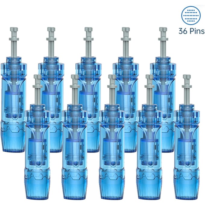 10 stuks elektrische derma-pencartridges blauw