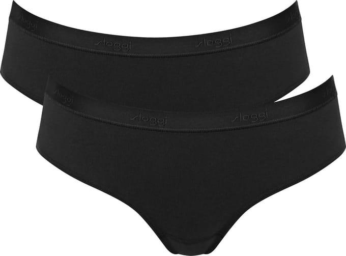 Sloggi Women GO Casual Hipster (2-pack) - dames slip - zwart