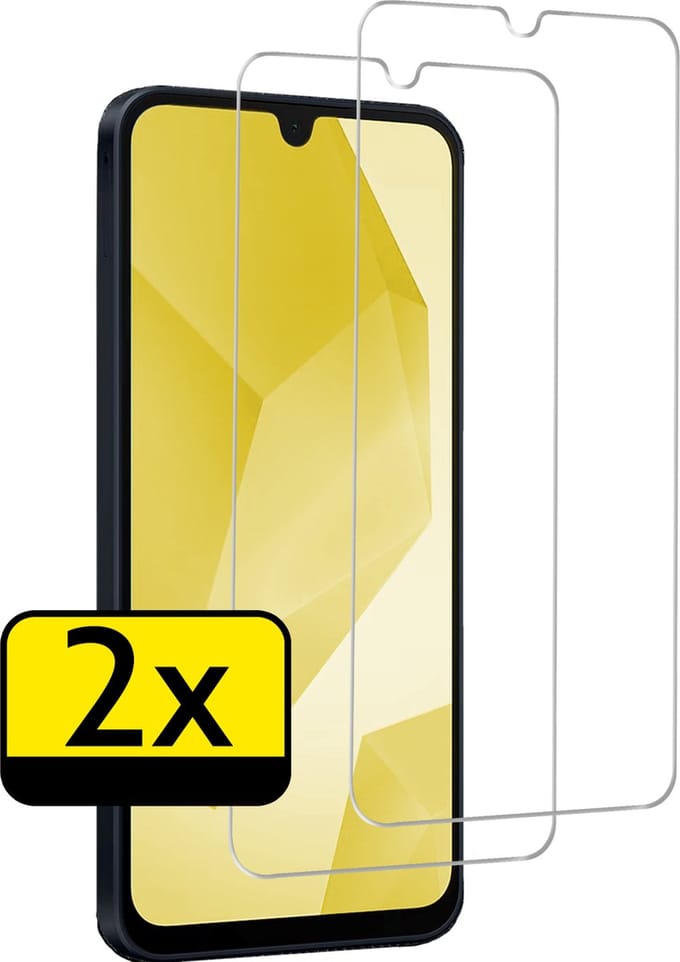 Screenprotector - Geschikt voor Samsung Galaxy A16 - 2 Stuks - Extra Sterk - Beschermglas - Gehard Glas - Tempered Glass - Screen Protector
