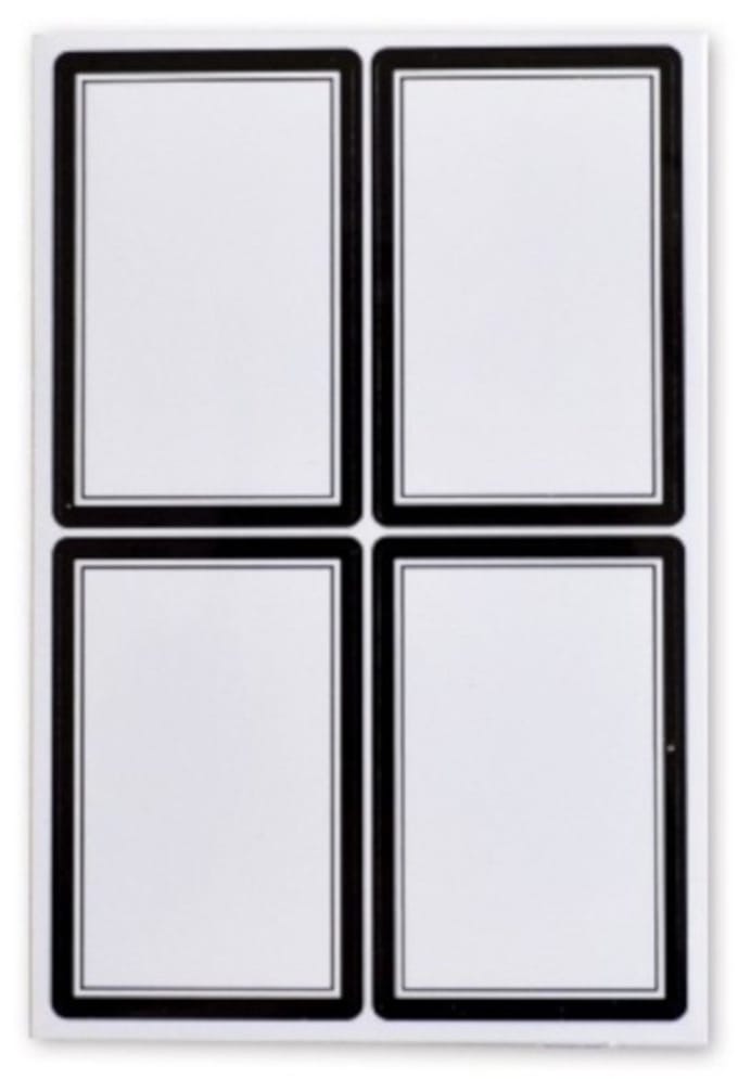 SOHO Schooletiketten - 35x52mm - Wit/zwart - 20 Labels