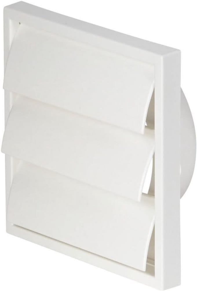 Zwaartekrachtflap 150mm Wit - Luchtstroom Rooster