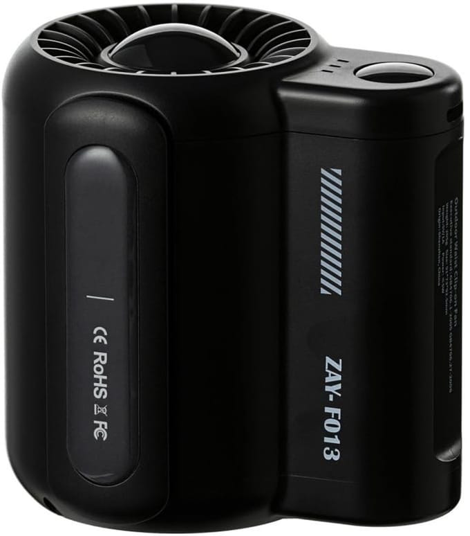 Allecto - Draagbare Taille Clip Ventilator - Koeling - 3 Snelheden - USB Oplaadbaar - Persoonlijke Ventilator - Hitteberoerte Preventie - 24 uur Ko...