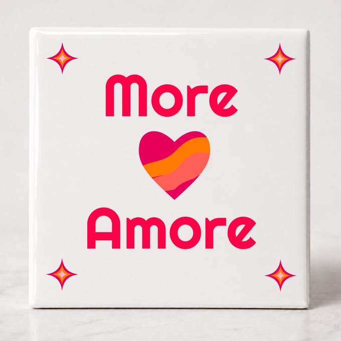 Tegel spreuk More Amore