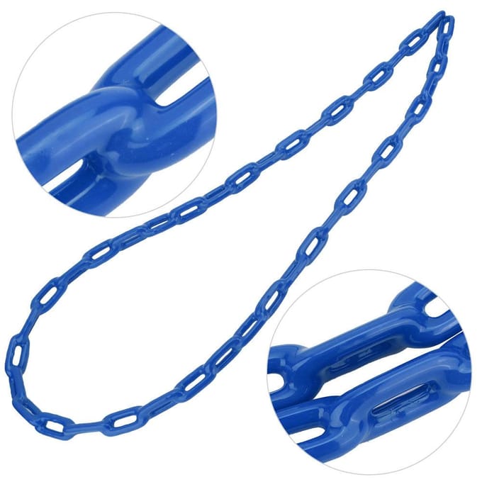 1.5m Kinderen Buiten Plastic Gecoat IJzer Speeltuin Schommel Link Ketting Speelgoed Accessoire(Blauw) blue