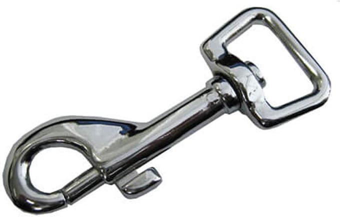 Deltafix musketonhaak ronde wervel. RVS-A4. 5/8 x 16 mm 1 st.