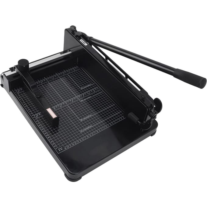 A4 Papiersnijder 400 Vel Capaciteit Professionele Handmatige Papiertrimmer met Veiligheidsslot Papier Snijmachine black