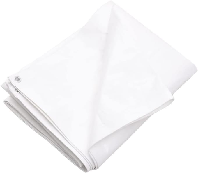 Dekzeil - Tarp Grondzeil - Tuin Camping - Waterbestendig HDPE - 4x5 Meter - Wit