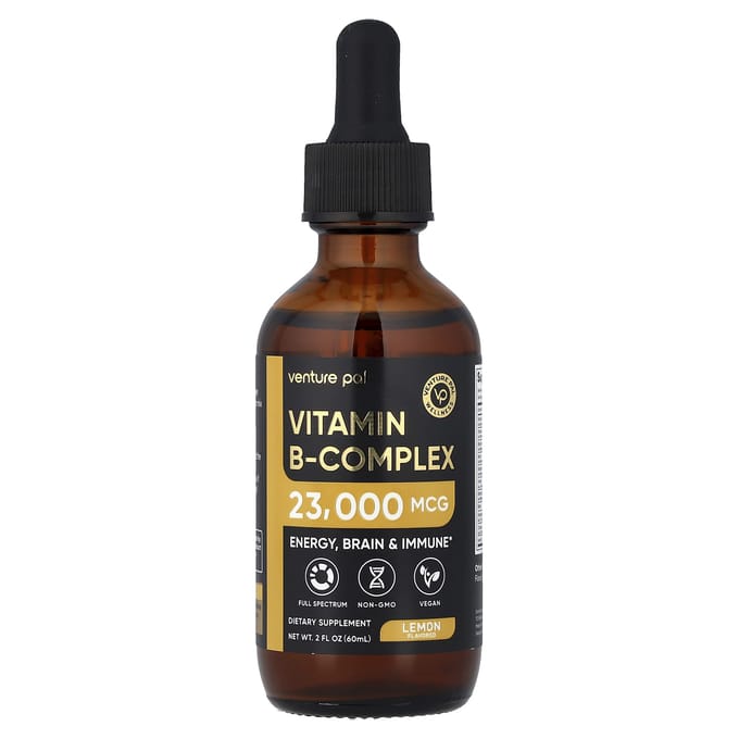 Venture Pal, Complexe de Vitamines B 8-en-1, Saveur Citron, 60ml (2 fl oz)