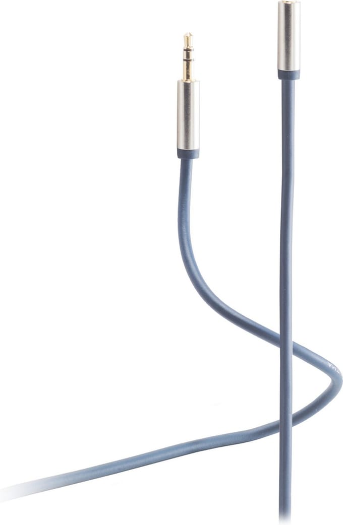 Flexline®-3,5mm Klinken-Verlängerung Stecker/ Buchse 3m