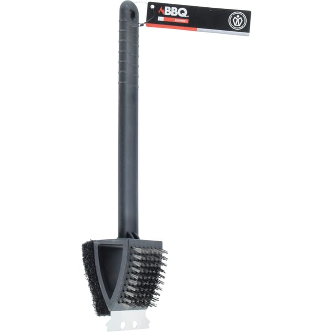 BBQ Collection Barbecue schoonmaakborstel - 3-in-1 - 37 cm - Barbecue/grill reinigingsborstel