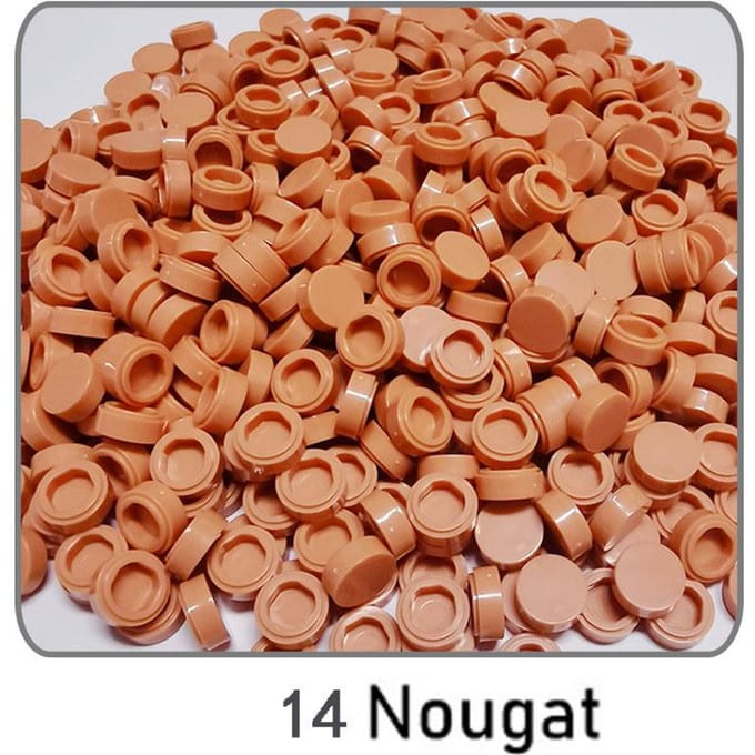 1000 Stuks Bouwstenen Platte Tegel 1x1 Ronde Baksteen 1*1 DOE-HET-ZELF Technisch Component Gericht op Leren ideaal voor 1000 pieces