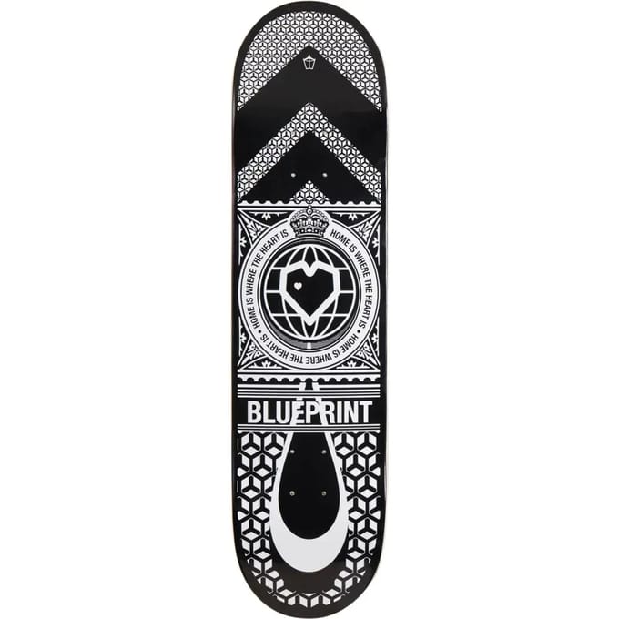Skateboard Blueprint Home Heart