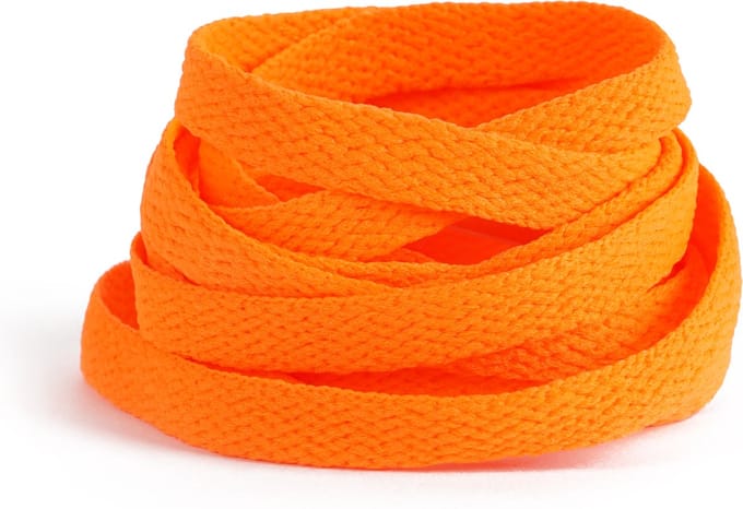 GBG Sneaker Veters 180CM - Neon Oranje - Neon Orange - Schoenveters - Laces