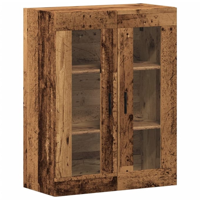 vidaXL - Wandkast - 69,5x34x90 - cm - oud - houtkleurig
