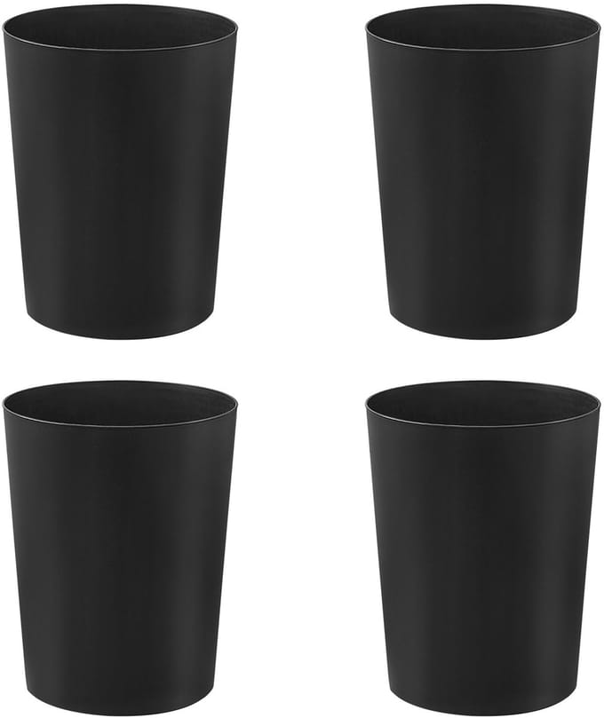 Ibenzoa® Set van vier compacte en stijlvolle afvalemmers voor elke ruimte