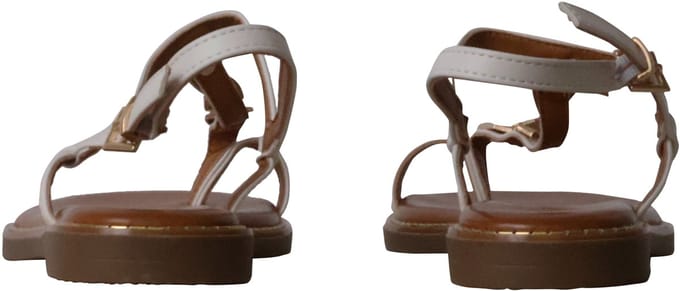 Platte sandalen met bandjes van Loevah Paris