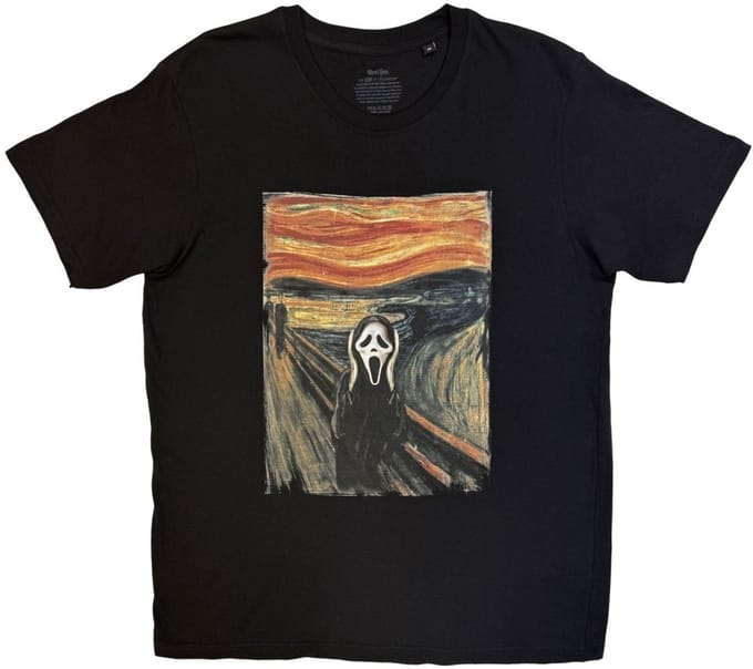 Scream Ghostface - Scream Painting Heren Tshirt - M - Zwart