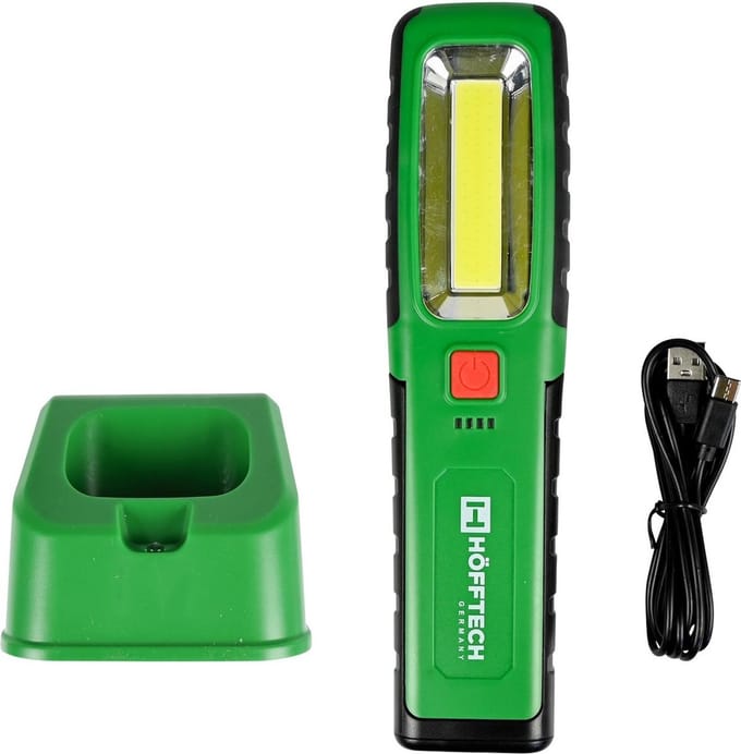 Hofftech Multifunctionele looplamp - COB + UV licht - Oplaadbaar - 20 uur werktijd