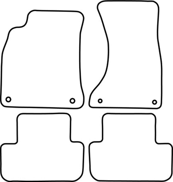 Automatten | Mattenset Audi A4 - 2015 ->