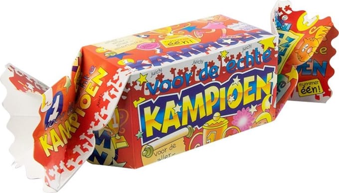 Kado/Snoepverpakking Fun - Kampioen