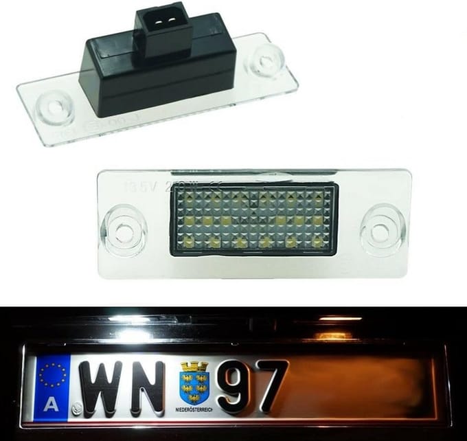 Universele LED Kentekenplaatverlichting C09 - E-keurmerk & Canbus - Plug & Play