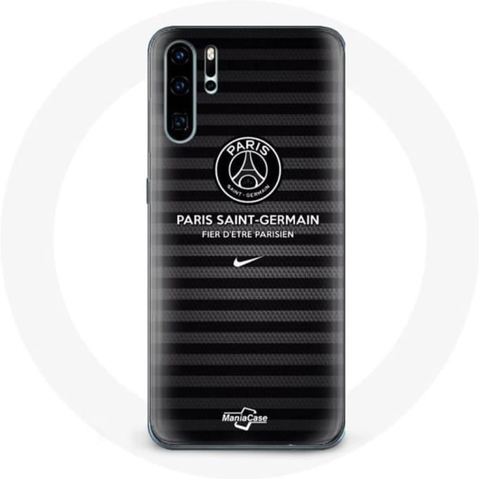 Coque de protection - MANIACASE - Huawei P30 Pro - Noir - Paris Saint Germain - Souple