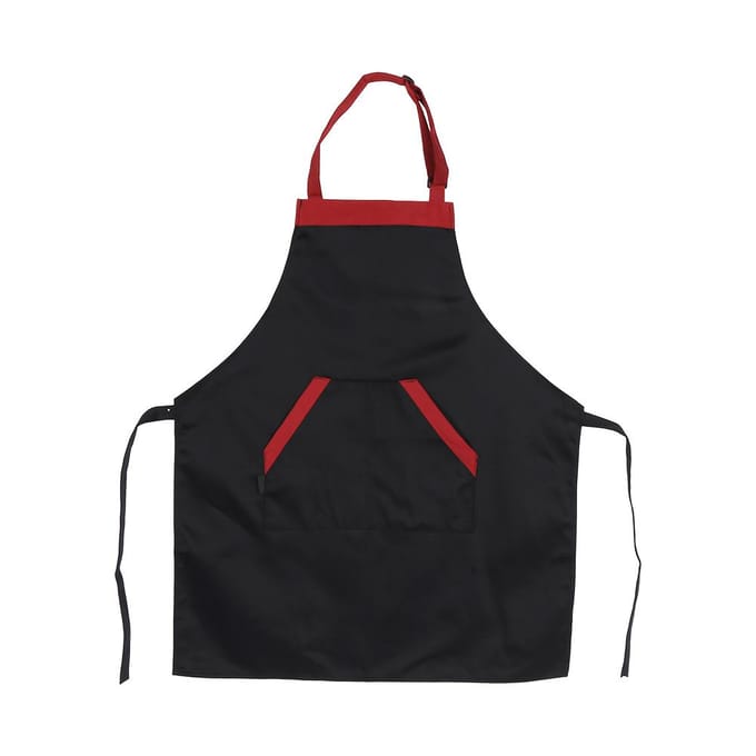 Tablier de cuisine unisexe pour café, restaurant, maison, cuisine, noir red