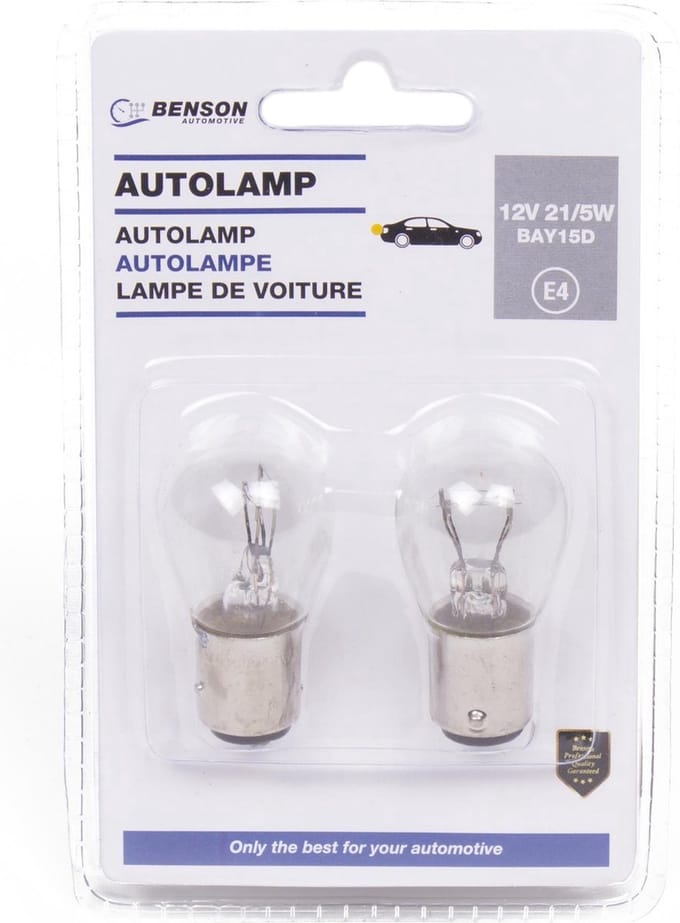 autolamp 12 volt 21/5w 2st wit - lamp - autolamp - gloeilamp - autoverlichting